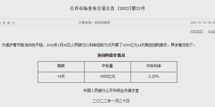 央行进行2493亿逆回购操作